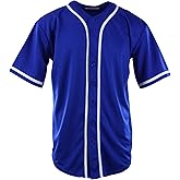 ChoiceApparel Mens Plain Solid Color Baseball Jersey