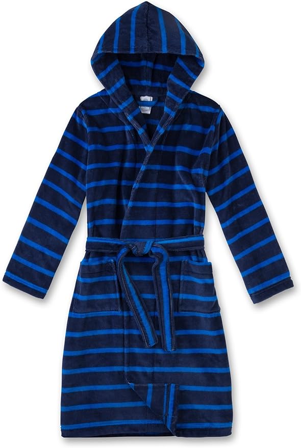Sanetta Jungen Bademantel Blau - Kuscheliger Bademantel Für Kinder