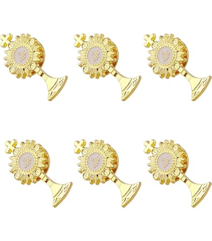 10 Broches De Cruz De Pascua Insignias Religiosas En Metal