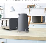 Swan Nordic Cordless Jug Kettle 1.7L 3KW Grey with Fast Boil Tech view 6