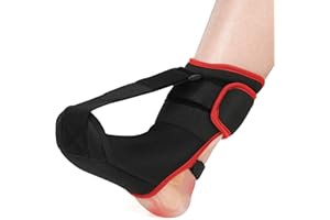 Moohome Plantar Fasciitis Night Splint Sock Soft Plantar Fasciitis Brace for Sleeping Achilles Tendonitis Foot Drop Heel Pain
