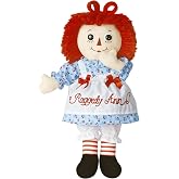Aurora Raggedy Ann &amp; Raggedy Andy 12" Raggedy Ann Classic Stuffed Doll | Authentic button eyes, yarn hair, and classic outfits