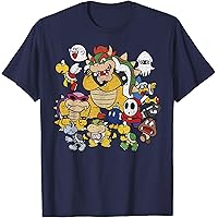 ☆ちーぼー！ Amazon.com: Nintendo Super Mario Bowser 8-Bit Retro Graphic T