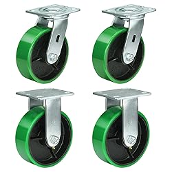 HANDSAMMU 6 Inch Caster Wheels, Heavy Duty Casters