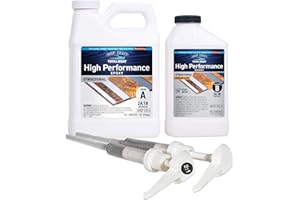 TotalBoat High Performance Epoxy Kit - Crystal Clear Marine Grade Resin and Hardener for Woodworking, Fiberglass, Wooden Boat Building and Repairs (1.5 Quart, Medium)