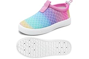 WateLves Toddler Water Shoes Kids Boys and Girls Quick Dry Water Sneakers Slip On Aqua Swim Shoes for Beach Daily Walking