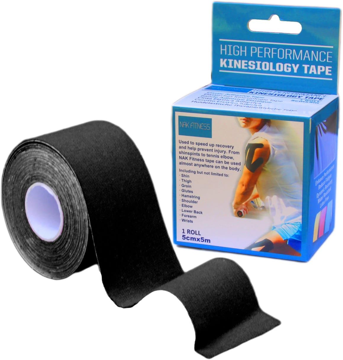 NAK Fitness Kinesiology Tape – Premium Athletic Performance Sports Tape for Injury and Performance.