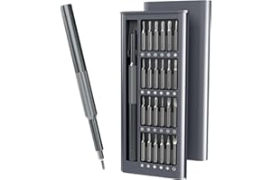 KATERK 25-in-1 Precision Screwdriver Set, Magnetic Small Screwdriver Set, Mini Repair Tool Kit for Phone, Computer, Watch, Laptop, Ring Doorbell, Eyeglass, Electronic, Prefect Gift for Men