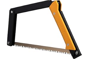 AGAWA CANYON AGAWA - BOREAL15 -> 15 Inch Folding Bow Saw (Black Frame - Yellow Handle - All Purpose Blade)