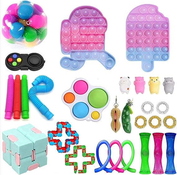 TIK Tok Fidget Toys Pack, Cheap Fidget Toy Sets, Simple Dimple , Push