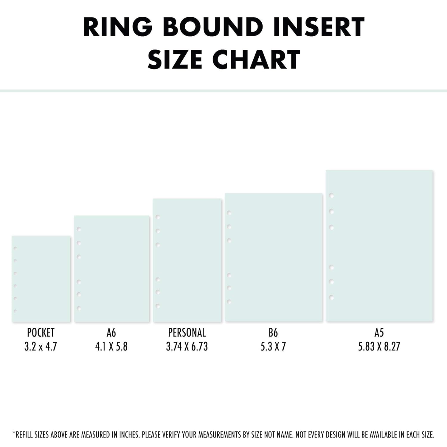 A5 size Fitness Calendar Planner insert 12 DoubleSided sheets fits six