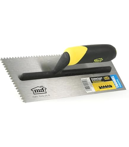 Truelle de finition murale de 24 cm - Pour plâtrage - Avec poignée