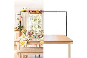 SHIJING Over The Table Rod Stand with Clamps Adjustable 28"-69" Tall 31"-98" Length Table Arch Stand Hanging for Wedding Birthday Party Halloween Christmas Party (Black)