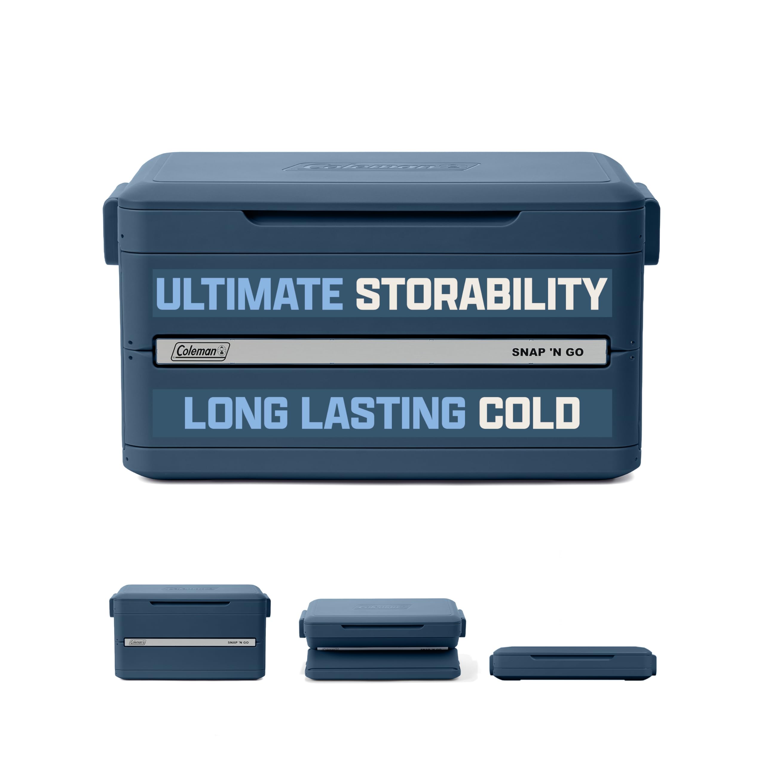 Coleman Snap 'N Go 45-Quart Collapsible Hard Cooler, Portable 45qt