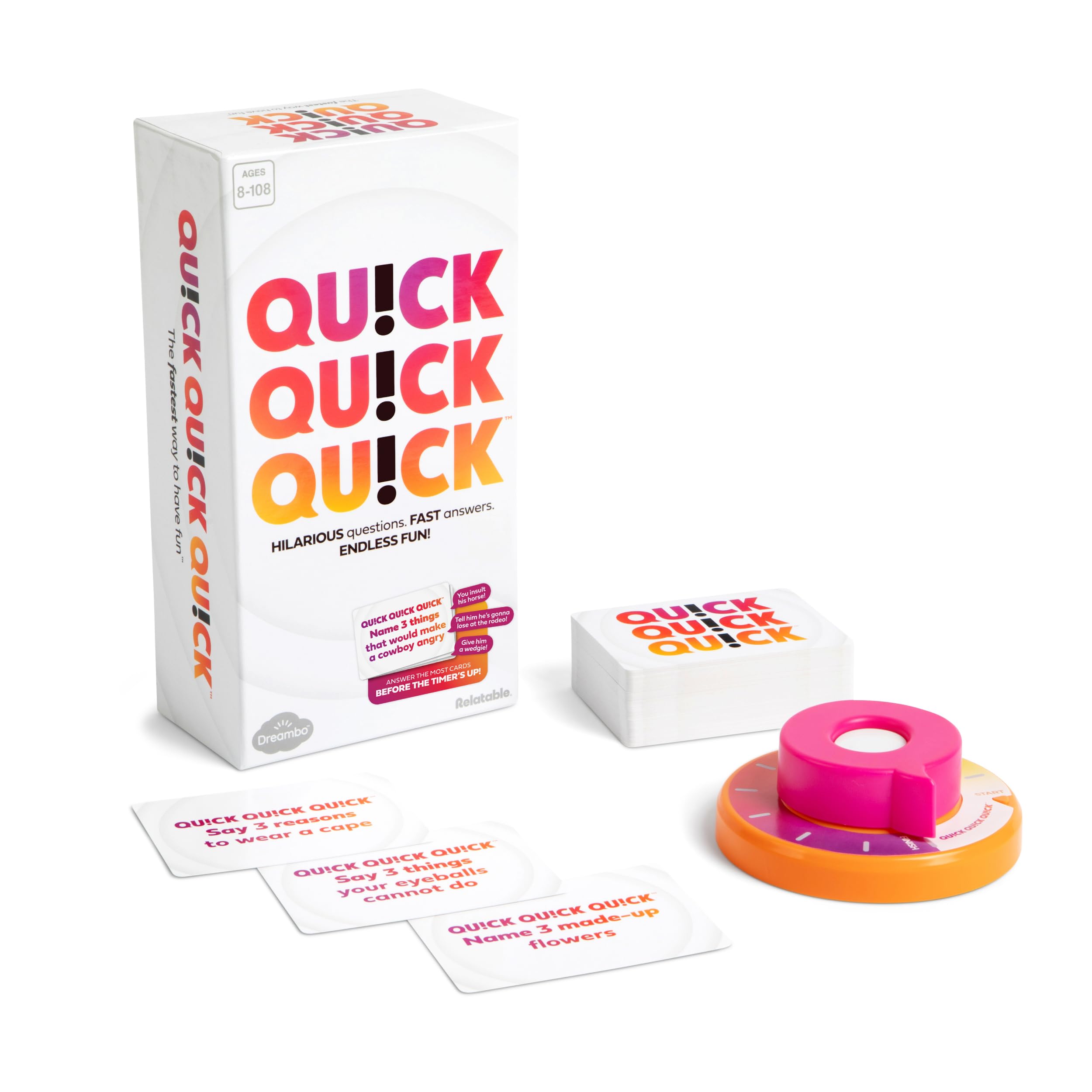 Photo 1 of WHAT DO YOU MEME? Quick Quick Quick by Relatable, Unleash Your Inner Funny with The Ultimate Party Games for Friends and Family Game Night, The Fastest Way to Have Fun, Ages 8 to 108