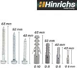 Hinrichs 417pc Wall Screw & Plug Set Storage Case - 4 Plug Sizes, 9 Screw Sizes view 3