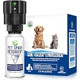 piutezo Motion Activated Pet Spray Deterrent for Cat &amp; Dog[1 Pack] Black | Pet Device Senses Cat &amp; Dog Up to 3 Feet Away, Outdoors &amp; Indoor Cat Deterrent Spray