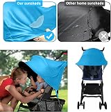 Esteopt Pram Sun Shade Cover UPF50+ Universal Baby Stroller Sunshade Blue view 6