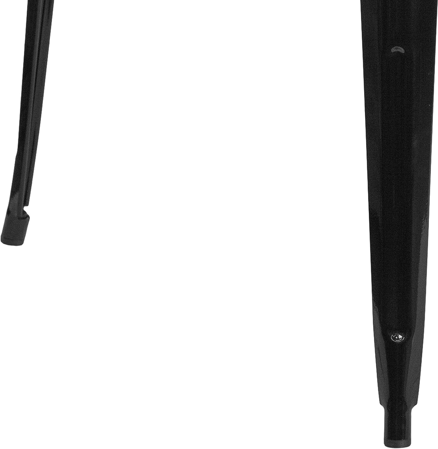 Flash Furniture Commercial Grade 31.5" Square Black Metal Indoor-Outdoor Bar Height Table: Garden & Outdoor
