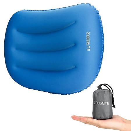 Speedsporting Aufblasbares Kissen Camping Luftkissen Nackenkissen Kopfkissen Reisekissen Sitzkissen Camping Pillow für Garten