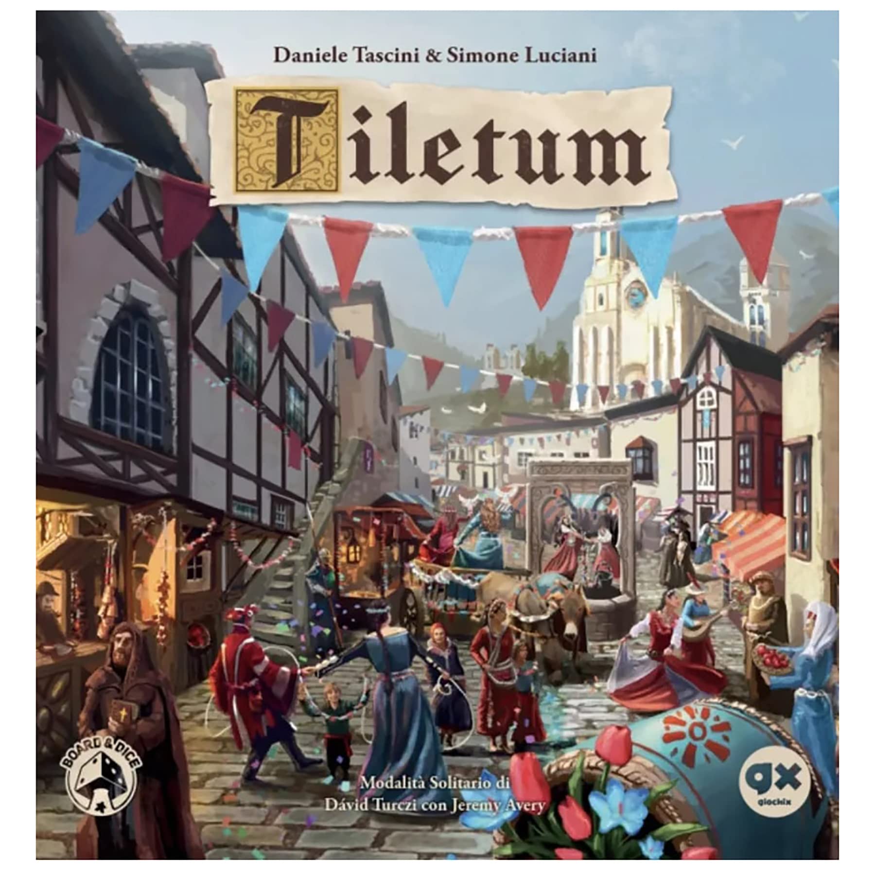 Board & Dice: Tiletum - A Deeply Thematic Dice-Management Eurogame, Play As Merchants in The Early Days of The Renaissance, Ages 14+, 1-4 Players, 60-100 Minute Playing Time
