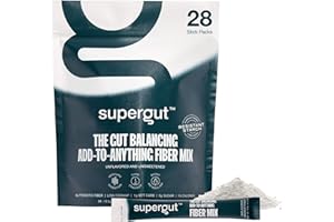 Supergut Daily Prebiotic | High Fiber Supplement Mix | Gut Health | Low fodmap | Soy Free | Keto Friendly | 8g Fiber | 0g Sugar | Unflavored Plant Based Supplement Powder (28 Servings, 1 Bag)
