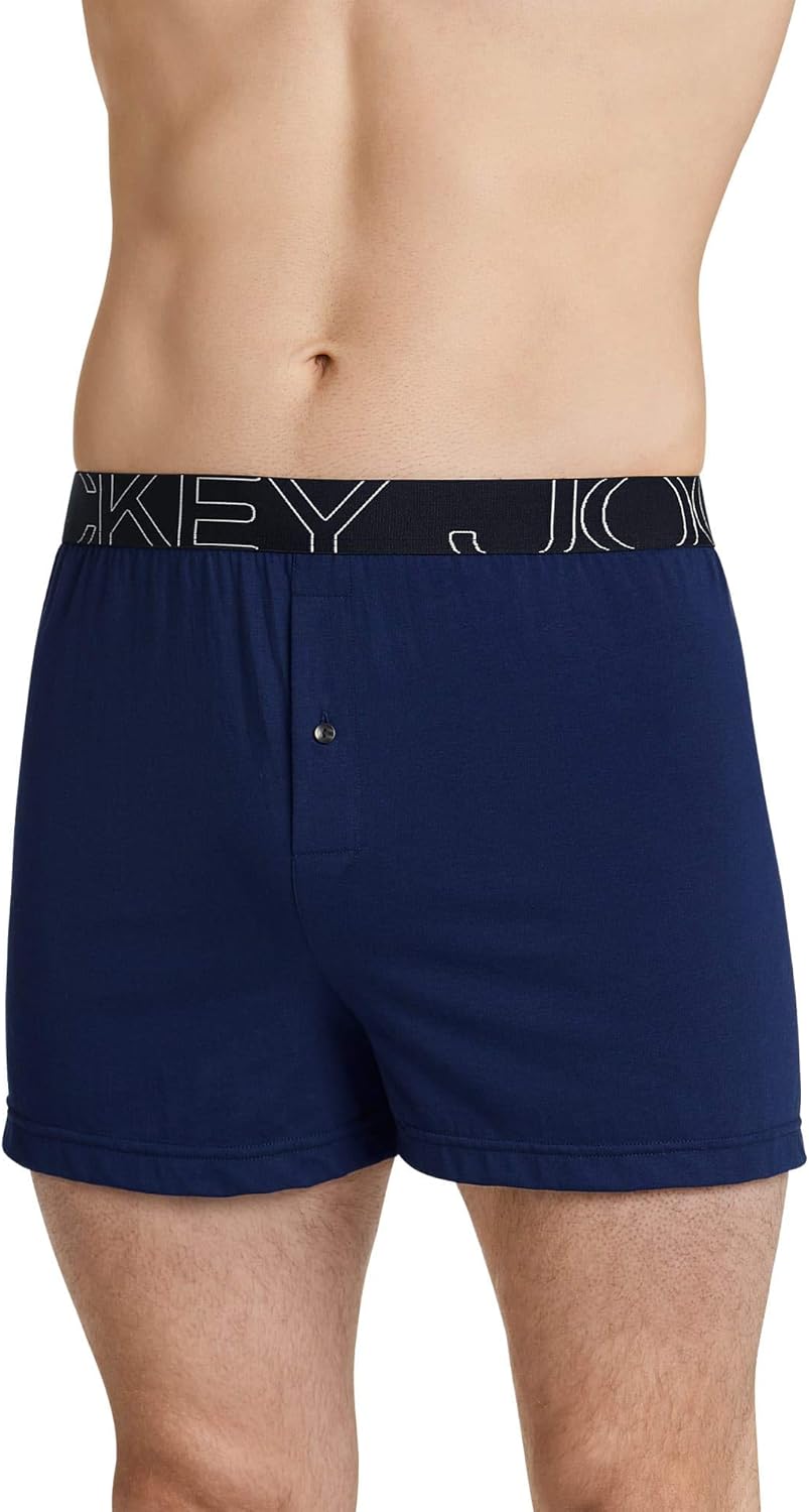 Jockey Men's Underwear ActiveBlend Knit Boxer at Amazon Men’s Clothing
