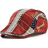 MOACC M Men Beret Hat Cotton Buckle Adjustable Newsboy Hats Cabbie Gatsby Cap