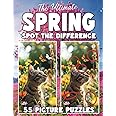 The Ultimate Spring Spot The Difference Book: Relaxing Picture Puzzle Book For Adults, Teens and Seniors (Spot the Difference for Adults : Large Print Picture Puzzles in Full Color)
