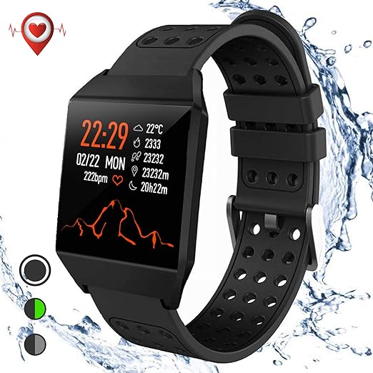 Smart Watch Fitness Tracker, Activity Tracker Heart Rate Monitor SMS&SNS Reminder Tacking Sports Pedometer Watch Compatible with iOS Android Phones ...