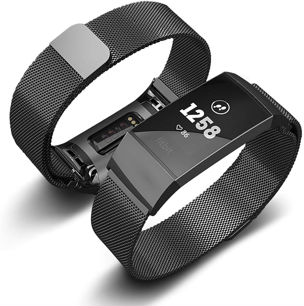 3 Pack Metal Replacement Bands Compatible with Fitbit Charge 3/ Fitbit Charge 4 / Fitbit Charge 3 SE Smart Watch with Stainless Steel Metal band: Home Audio & Theater