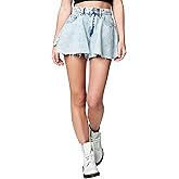[BLANKNYC] Womens Luxury Clothing Flared Denim Short, Stylish & Comfortable