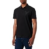 Armani Exchange Men's Ax Eagle Logo Regular Fit Piquet Polo