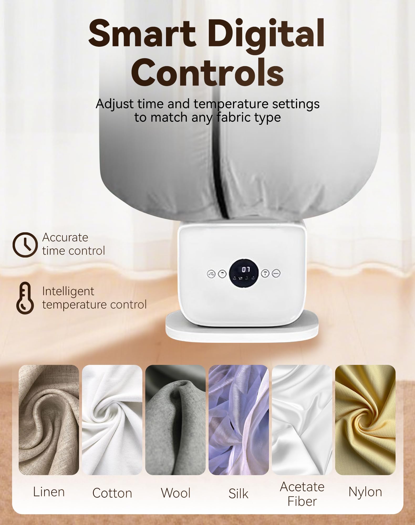 Automatic Steam Iron, Upgraded Touched Automatic Ironing Machine, 2026 New Hands-Free Automatic Ironing Machine 3.0, 8 Minutes Quick Ironed Dry, Time & Temperature Adjustable