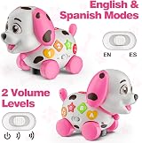 BQU 3-in-1 Musical Puppy Toy 6 12 18 Month Bilingual Educational Pink view 6