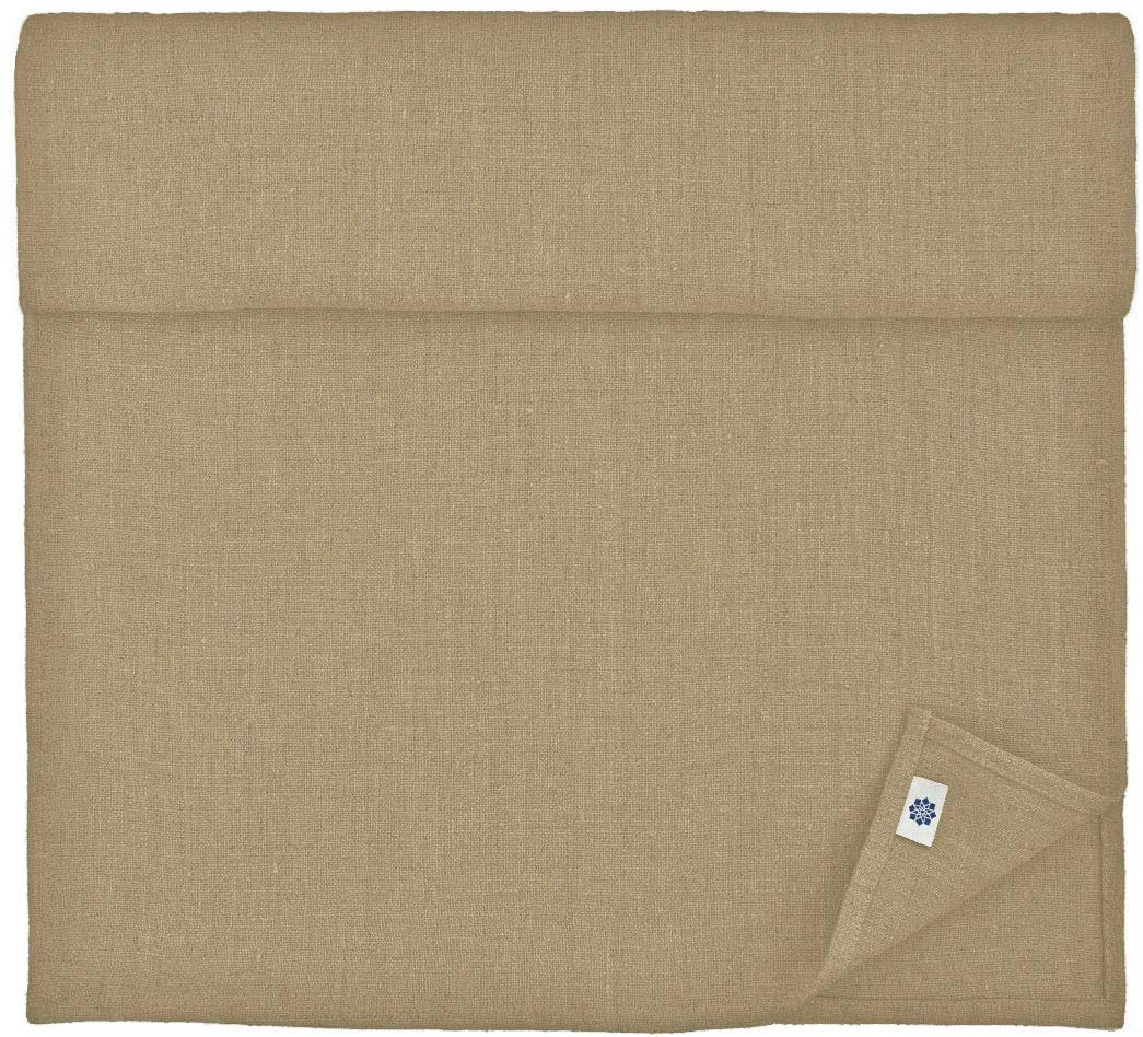 Linen & Cotton Table Runner Cloth Hygge in 100% Linen, Beige Brown (40 x 350 cm) Washable Long Rectangle Table Linen for Home Decoration Kitchen Dining Party Brunch Christmas
