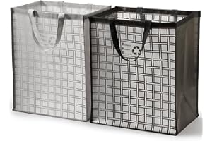 Lily queen Recycle Bin Bags for Kitchen Home Trash Cans Sorting Bins 12 Gallon Set of 2