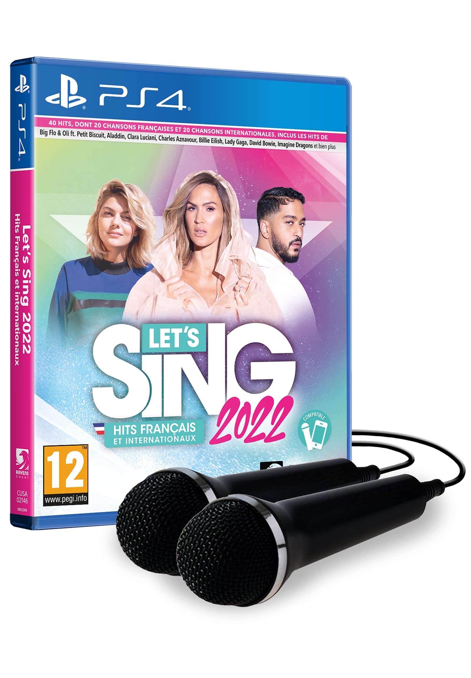 Ravenscourt Let's Sing 2022 French Version [+ 2 Mics] (Playstation 4)