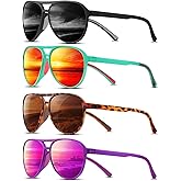 KUGUAOK Polarized Aviator Sunglasses for Women Men Sports Style UV400 Protection Running Sun Glasses Vintage Trendy Shades