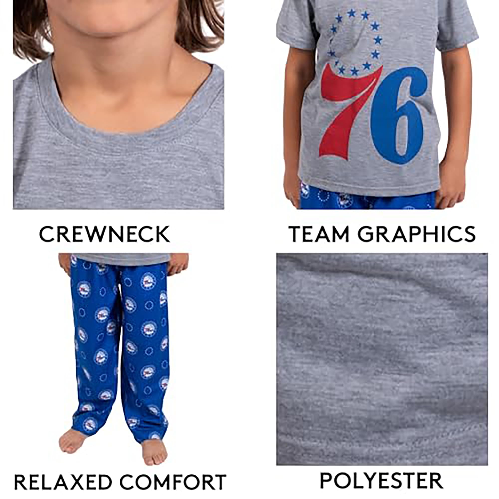 Ultra Game Youth NBA Official 2 Piece T-Shirt & Lounge Pants Pajama Set