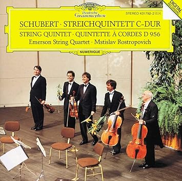 Schubert: String Quintet In C Major D.956, Op. Posth. 163: Mstislav  Rostropovich: Amazon.es: Música