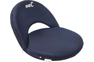 Nice C Stadium Seat, Floor Chair, 10-Posisition Reclining Waterproof Cushion, Ultralight, Extra Thick Padding, with Shoulder 
