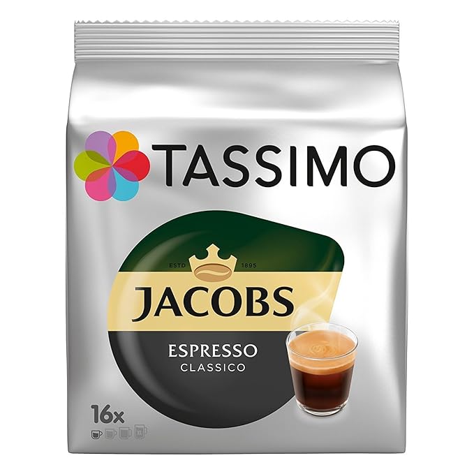 Tassimo T-Discs Jacobs Espresso, 5er Pack + 2 Original Espresso-Tassen& Untertassen von Könitz