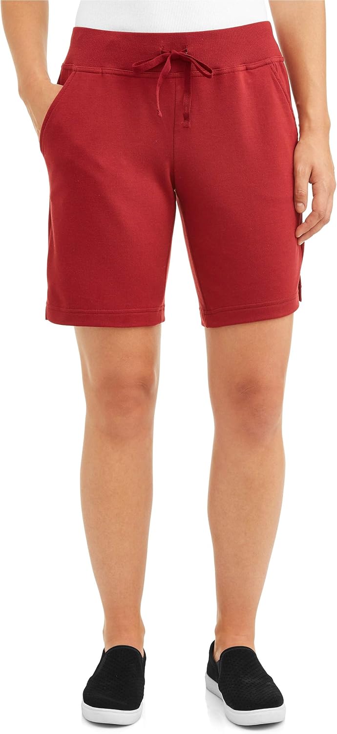 Athletic Works Womens Bermuda Shorts (2XL 20, Red Balm) at Amazon Women