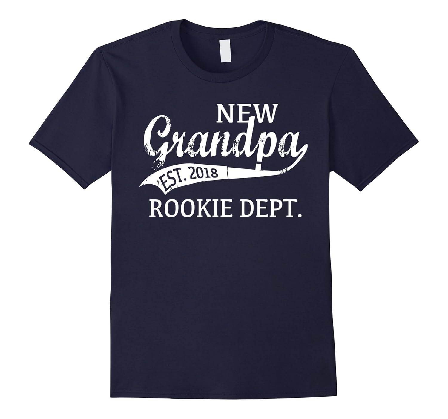 Mens New Grandpa Est. 2018 Shirt: Funny Rookie Dept. Gift T-Shirt-Art