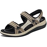 Orthofeet Women's Orthopedic Leather Adjustable Venice Sandals