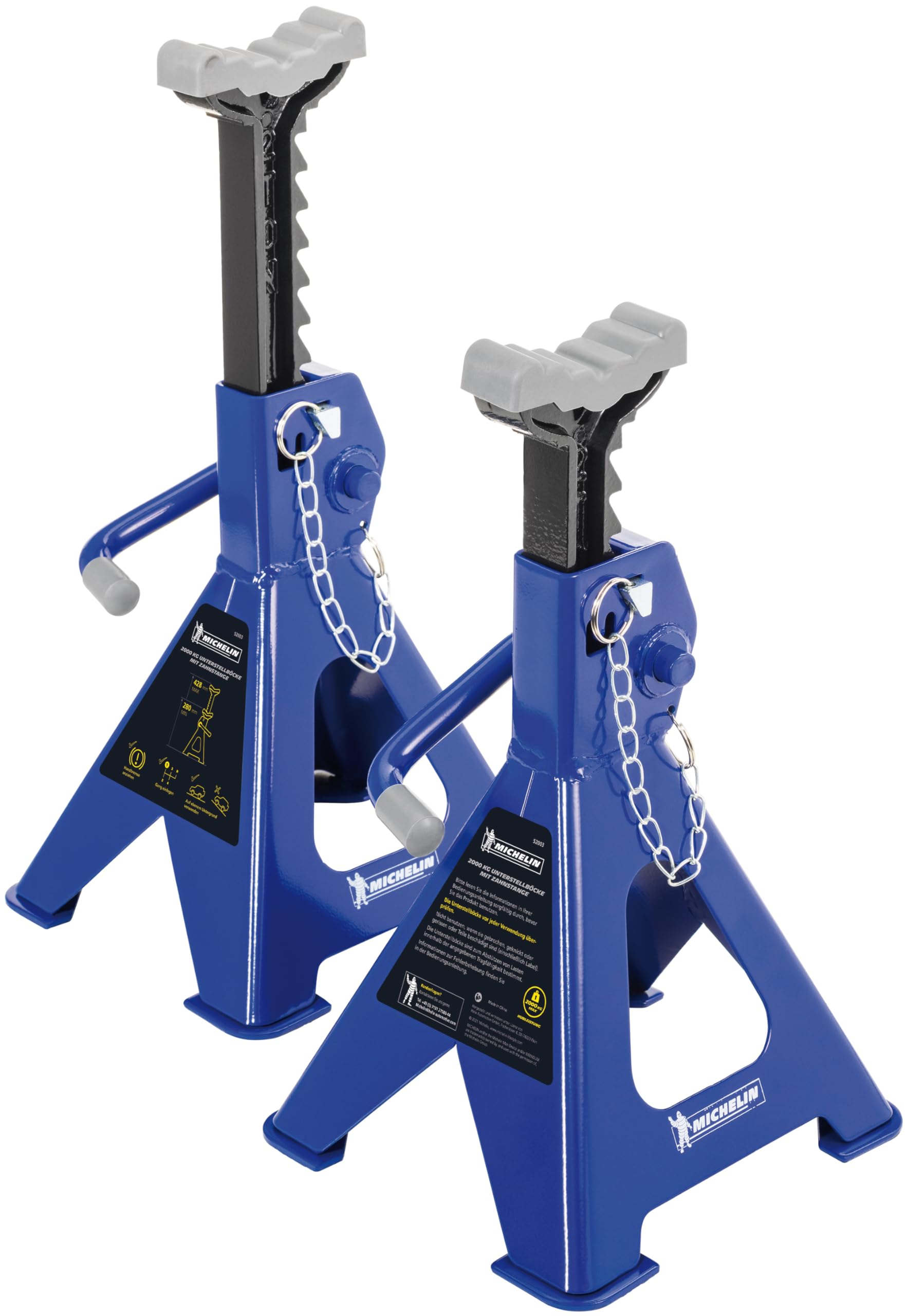 MICHELIN 2 Ratchet Locking Jack Stands 2T