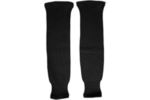 TronX SK80 Knit Ice Hockey Socks (Black 32 Inch)