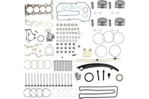 IGNISPARK Engine Pistons Overhaul Rebuild Kit w/HS26540PT-1 Head Gasket Kit for 2011-2016 Chevy Cruze/Sonic/Trax/Cruze Limited for Buick Encore 2013-2016 1.4L Turbo 16-Valve Engine