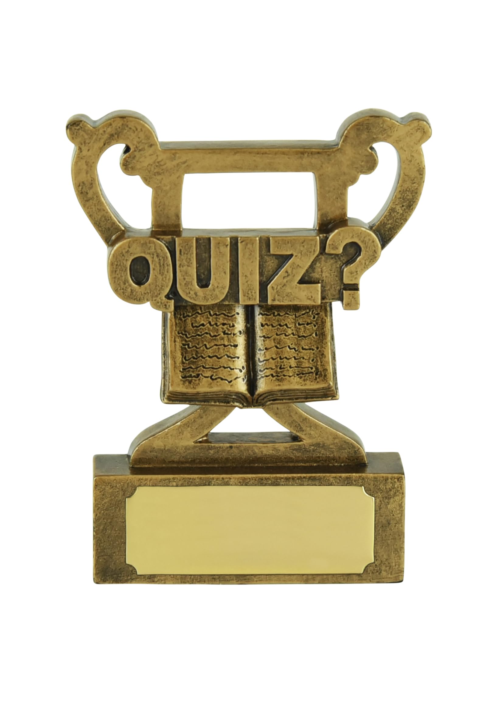 SilverTrophy: Quiz Game Trophy Prize - Pub Quiz, Bar Trivia, Quizzers, Family & Friends Host Game Nights, General Knowledge Questions, Puzzle Solver, Quiz Night.